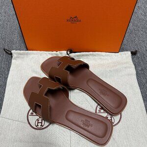 💖Hermes Oran Slip-on Sandals